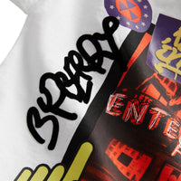 WHITE T-shirt en coton avec imprimés street art London