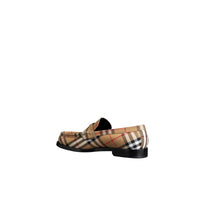 ANTIQUE YELLOW Mocassins en coton à motif Vintage check
