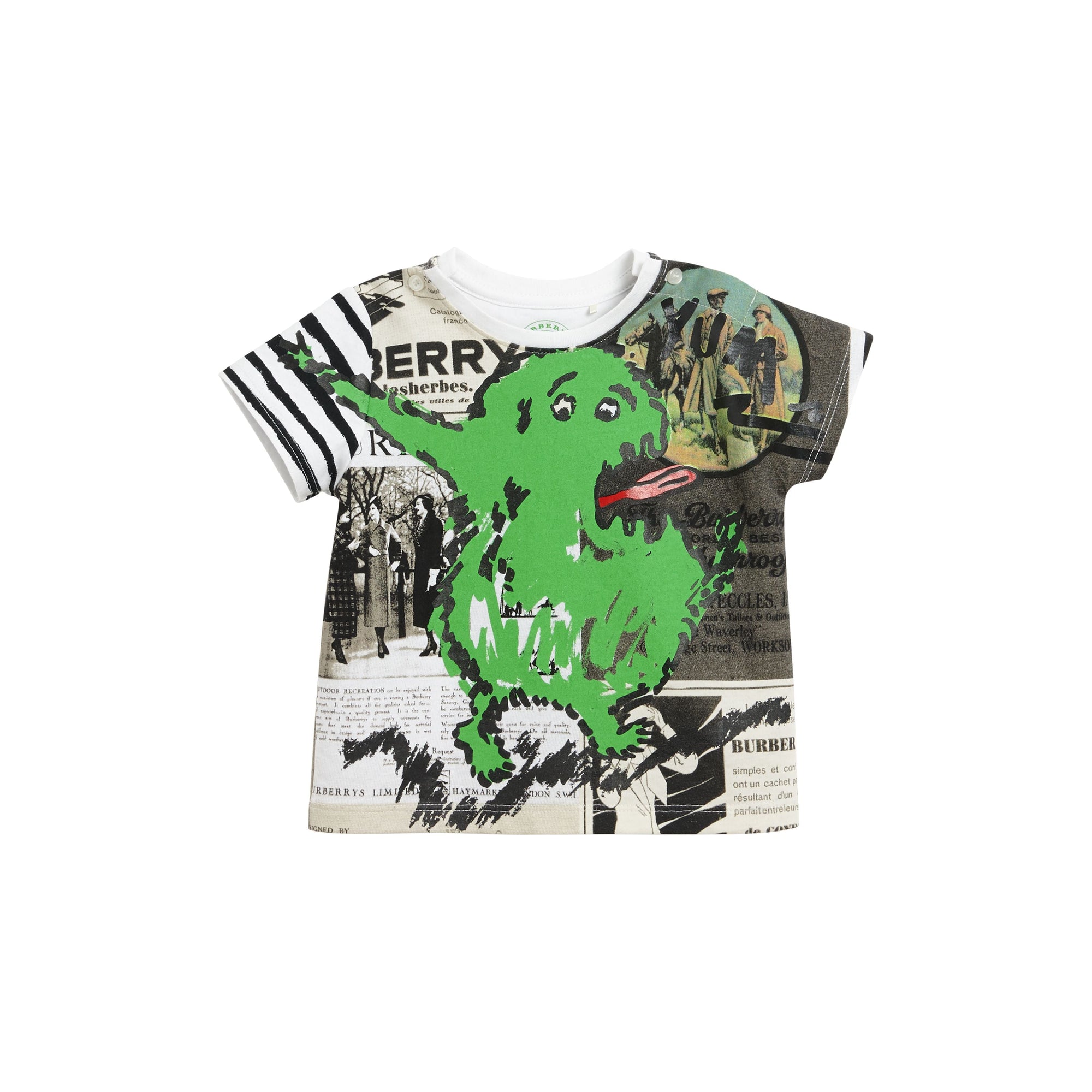 WHITE T-shirt en coton avec imprimé monstre