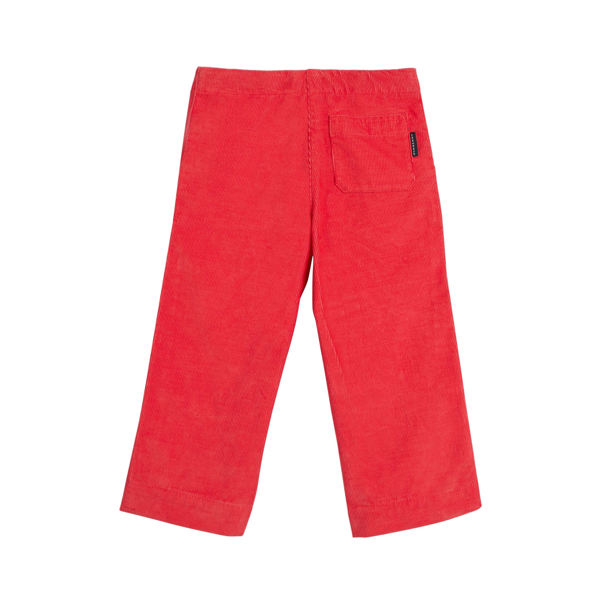 BRIGHT ORANGE RED Pantalon ample en velours côtelé