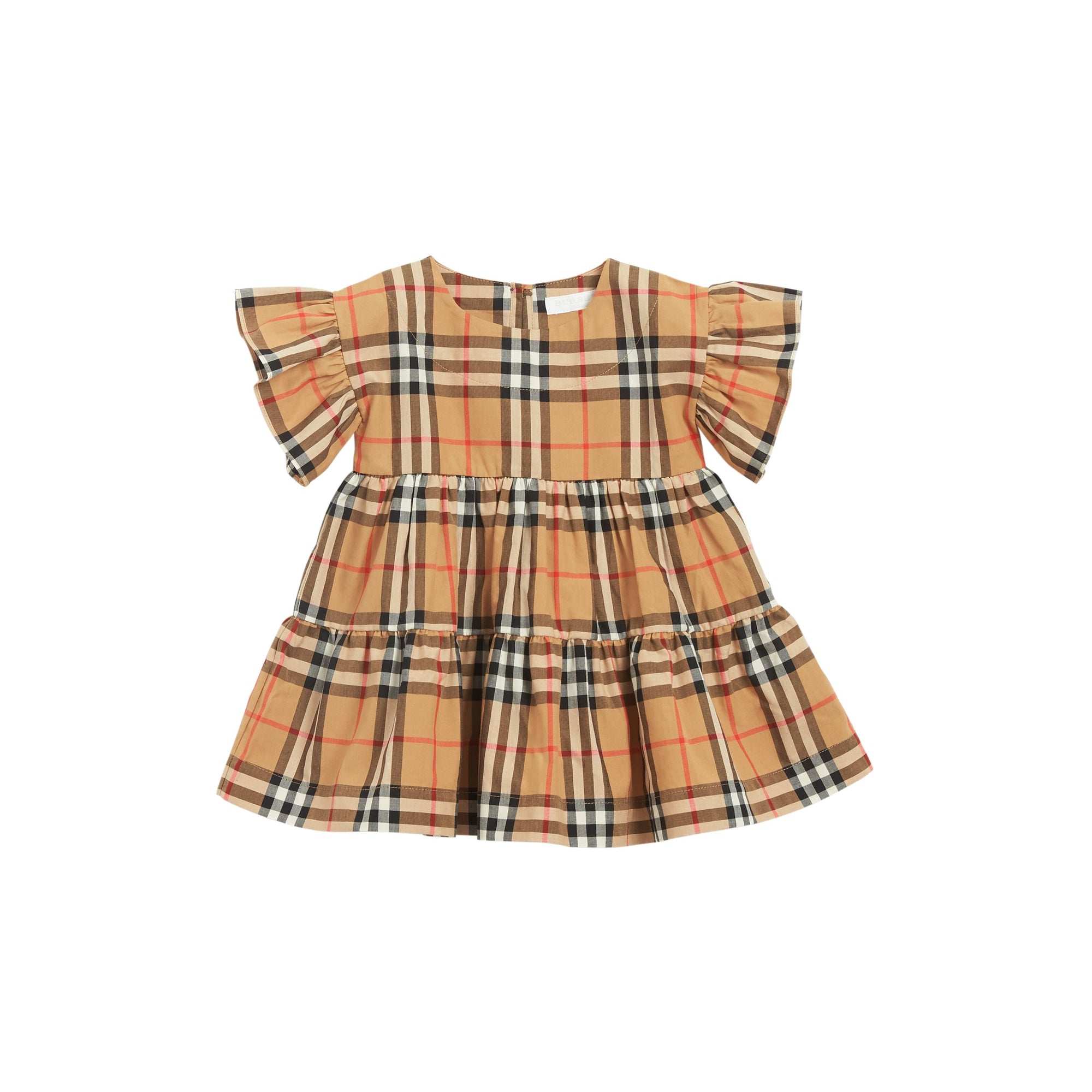 ANTIQUE YELLOW Robe et bloomer à motif Vintage check avec volants
