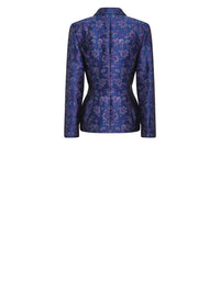 Veste A.Ferretti à imprimé Asie - Bleu