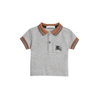 GREY MELANGE Polo en coton à rayures iconiques