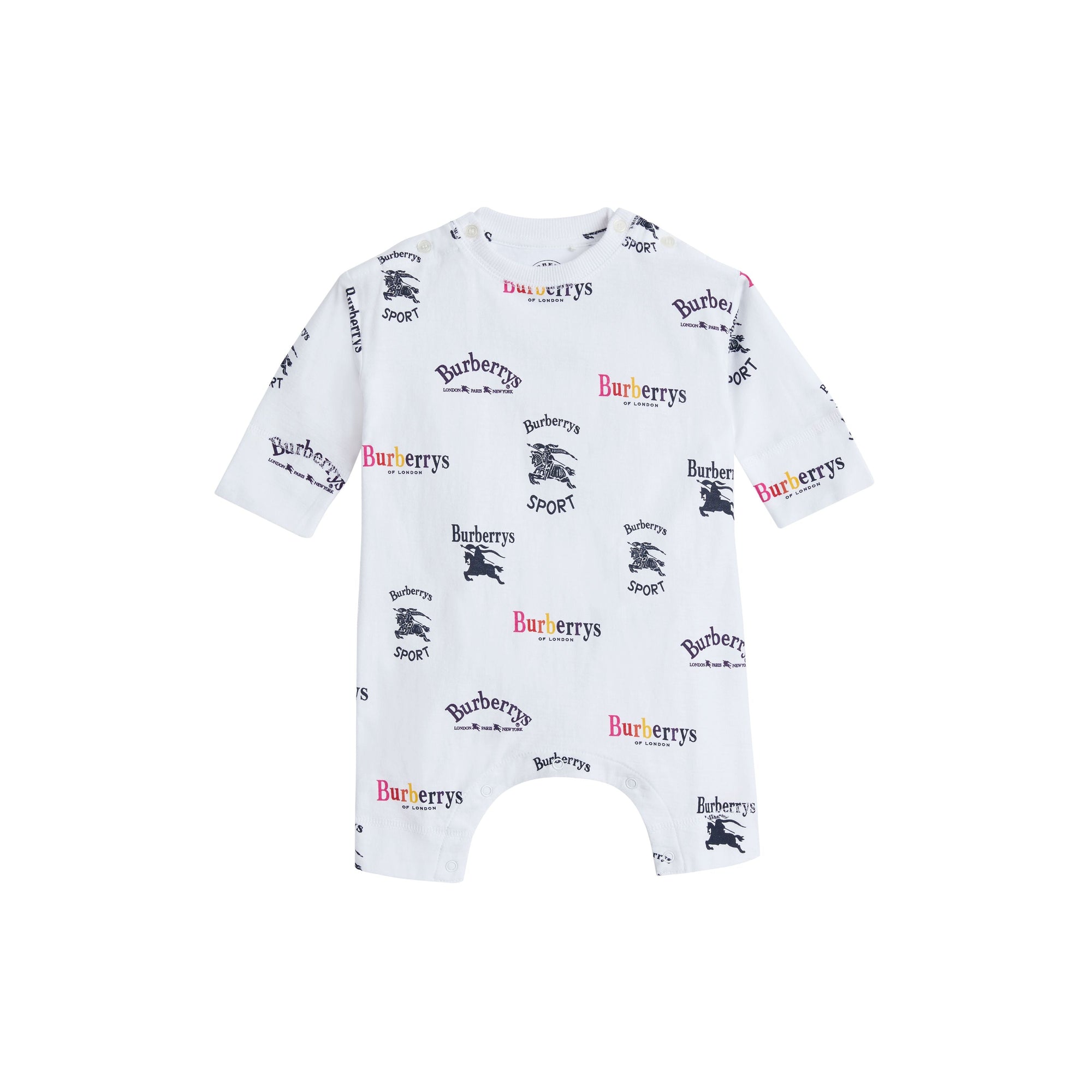 WHITE Coffret cadeau deux pièces pour bébé avec logo d'archive