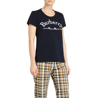 NAVY T-shirt en coton avec logo d'archive brodé
