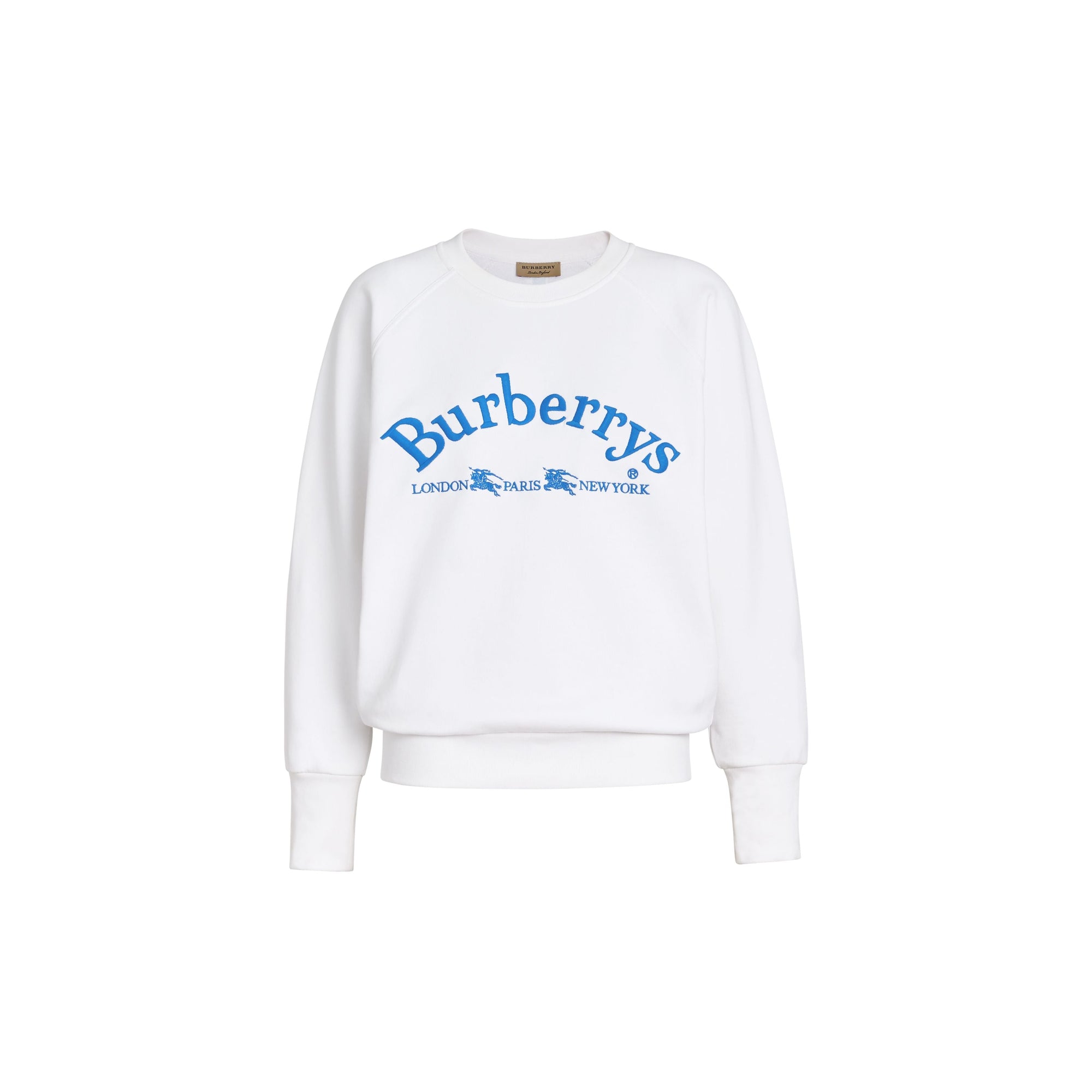 WHITE Sweat-shirt en jersey avec logo d'archive brodé