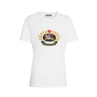 WHITE T-shirt en coton avec logo d'archive brodé