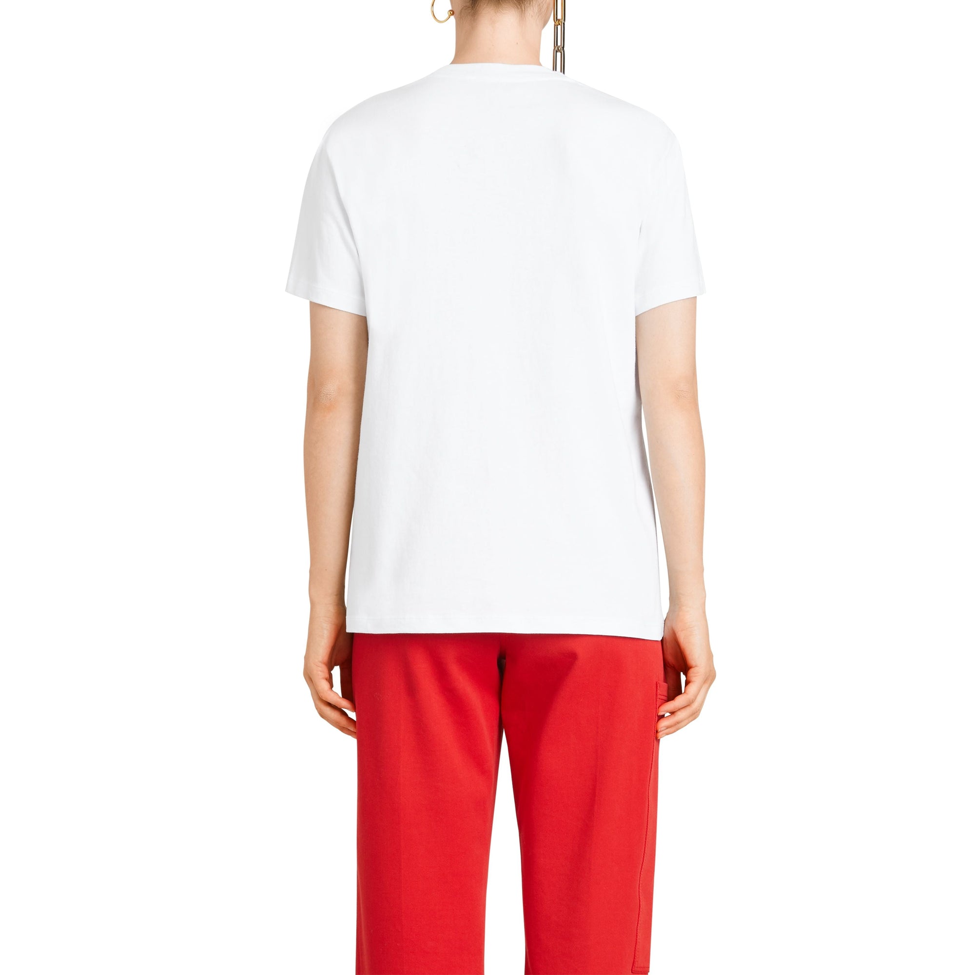 WHITE T-shirt en coton avec logo d'archive brodé