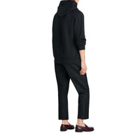 BLACK Sweat-shirt à capuche en jersey avec logo d'archive brodé