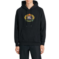 BLACK Sweat-shirt à capuche en jersey avec logo d'archive brodé