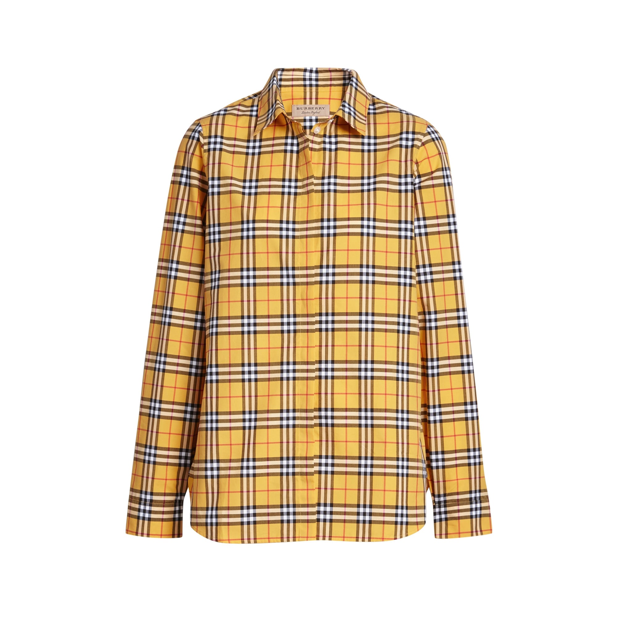 BRIGHT OCHR YLWIPCHK Chemise en coton à motif check