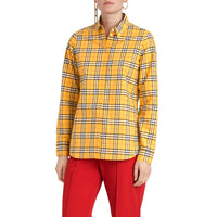 BRIGHT OCHR YLWIPCHK Chemise en coton à motif check