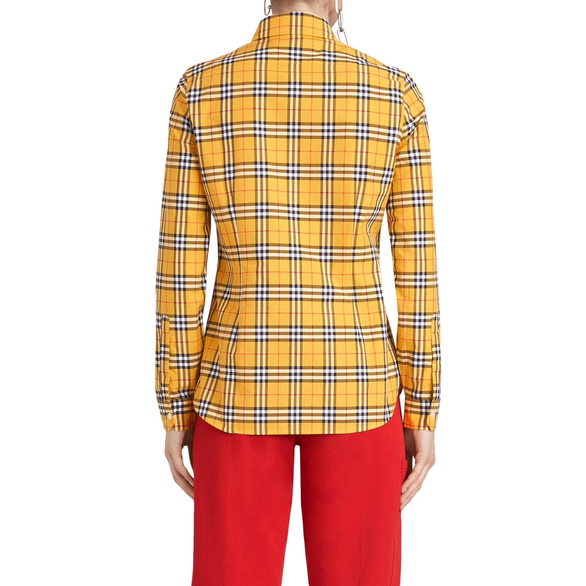 BRIGHT OCHR YLWIPCHK Chemise en coton à motif check