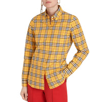 BRIGHT OCHR YLWIPCHK Chemise en coton à motif check
