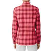 CORAL RED IP CHECK Chemise en coton à motif check