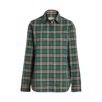 DARK FOREST GREEN CH Chemise en coton à motif check
