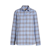 SKY BLUE IP CHK Chemise en coton à motif check