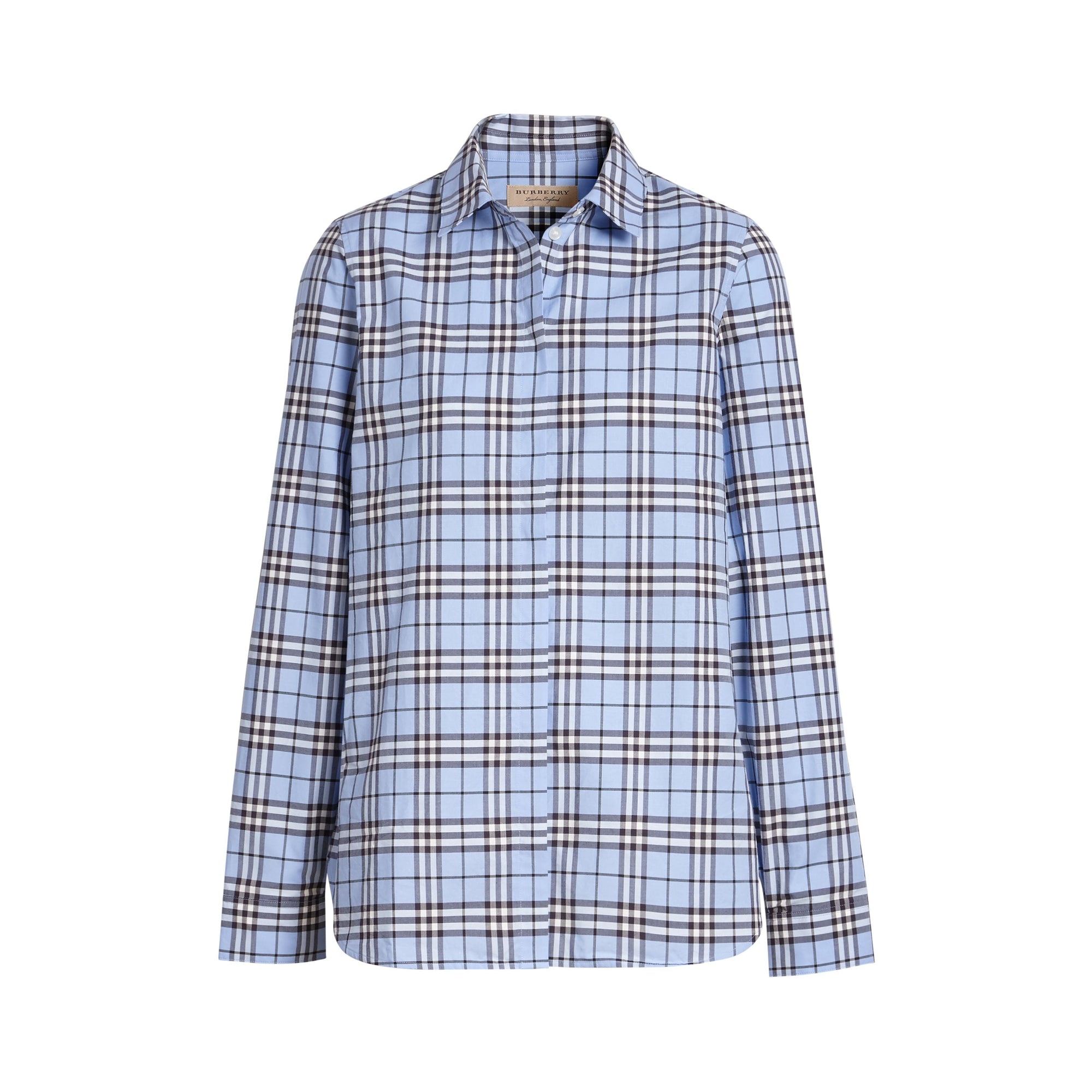 SKY BLUE IP CHK Chemise en coton à motif check