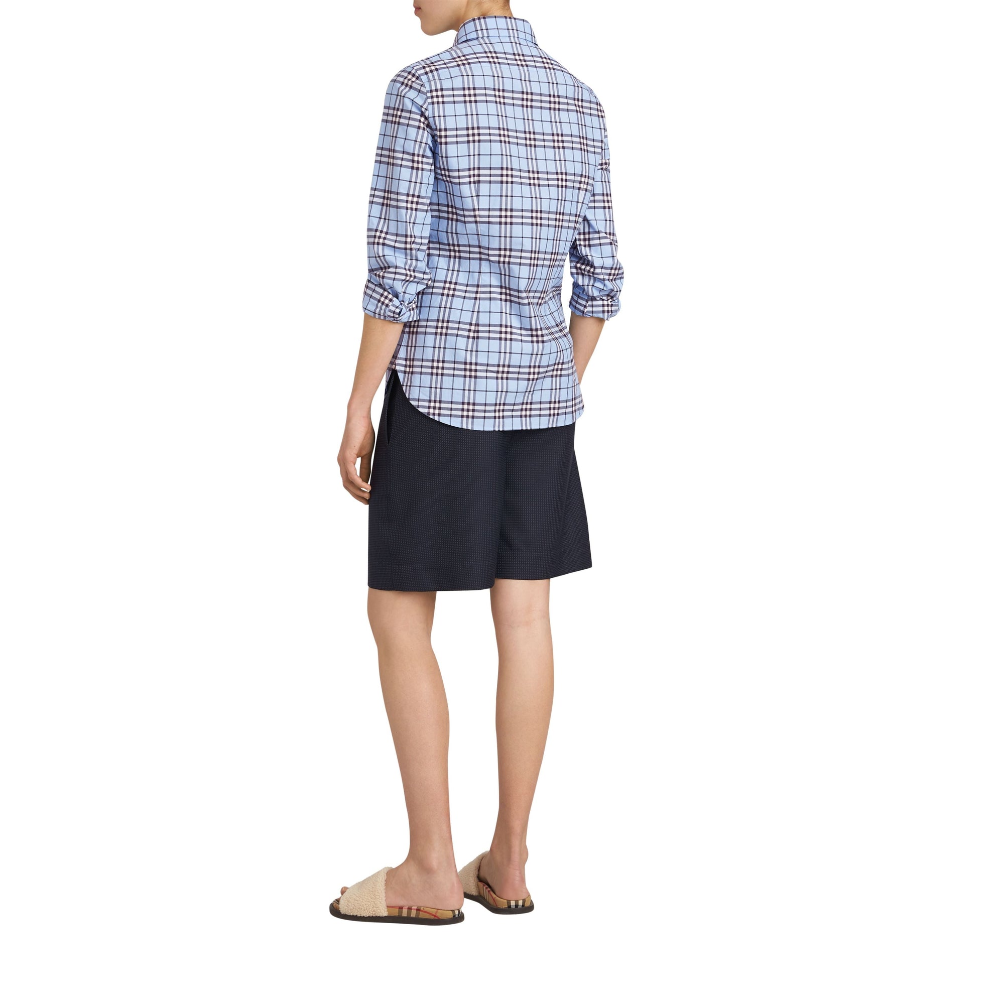 SKY BLUE IP CHK Chemise en coton à motif check