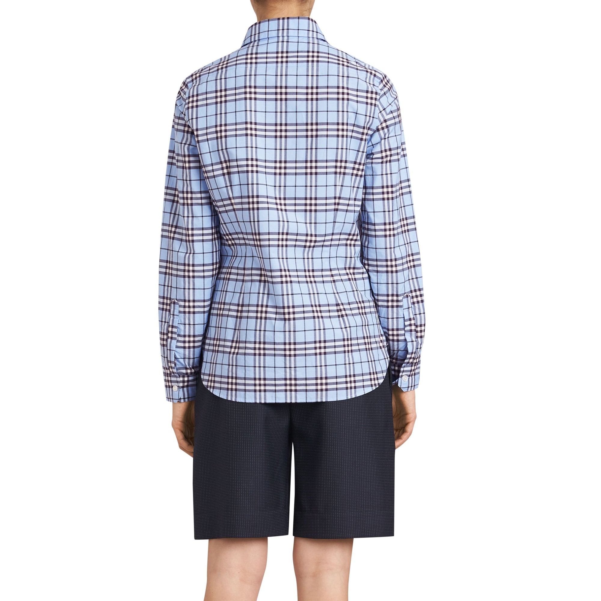 SKY BLUE IP CHK Chemise en coton à motif check