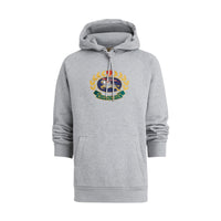 PALE GREY MELANGE Sweat-shirt à capuche en jersey avec logo d'archive brodé