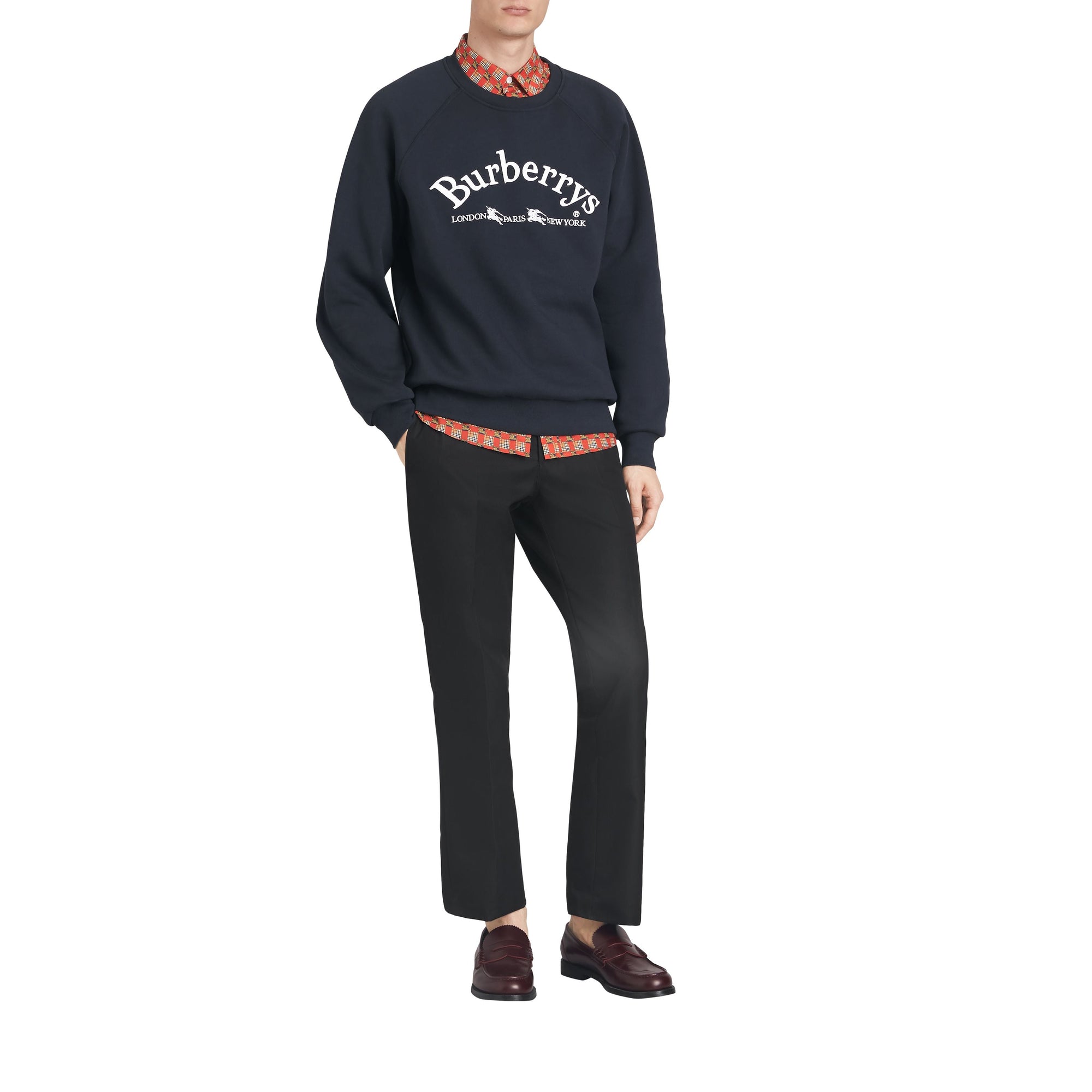 NAVY Sweat-shirt en jersey avec logo d'archive brodé