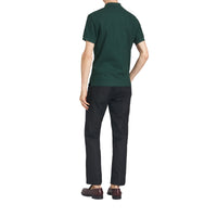 DARK FOREST GREEN Polo en piqué de coton avec logo d'archive