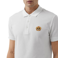 WHITE Polo en piqué de coton avec logo d'archive