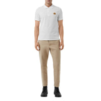 WHITE Polo en piqué de coton avec logo d'archive