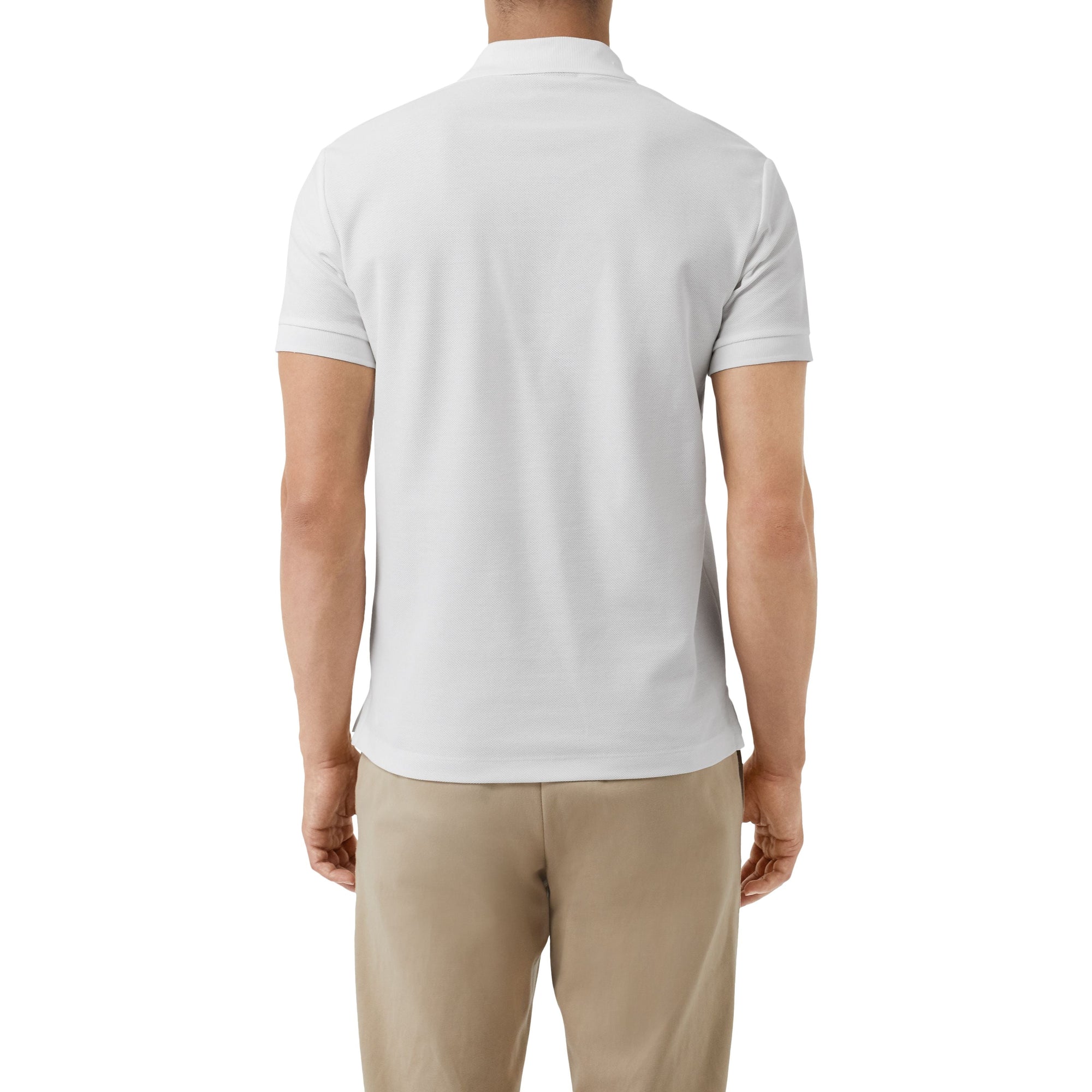 WHITE Polo en piqué de coton avec logo d'archive