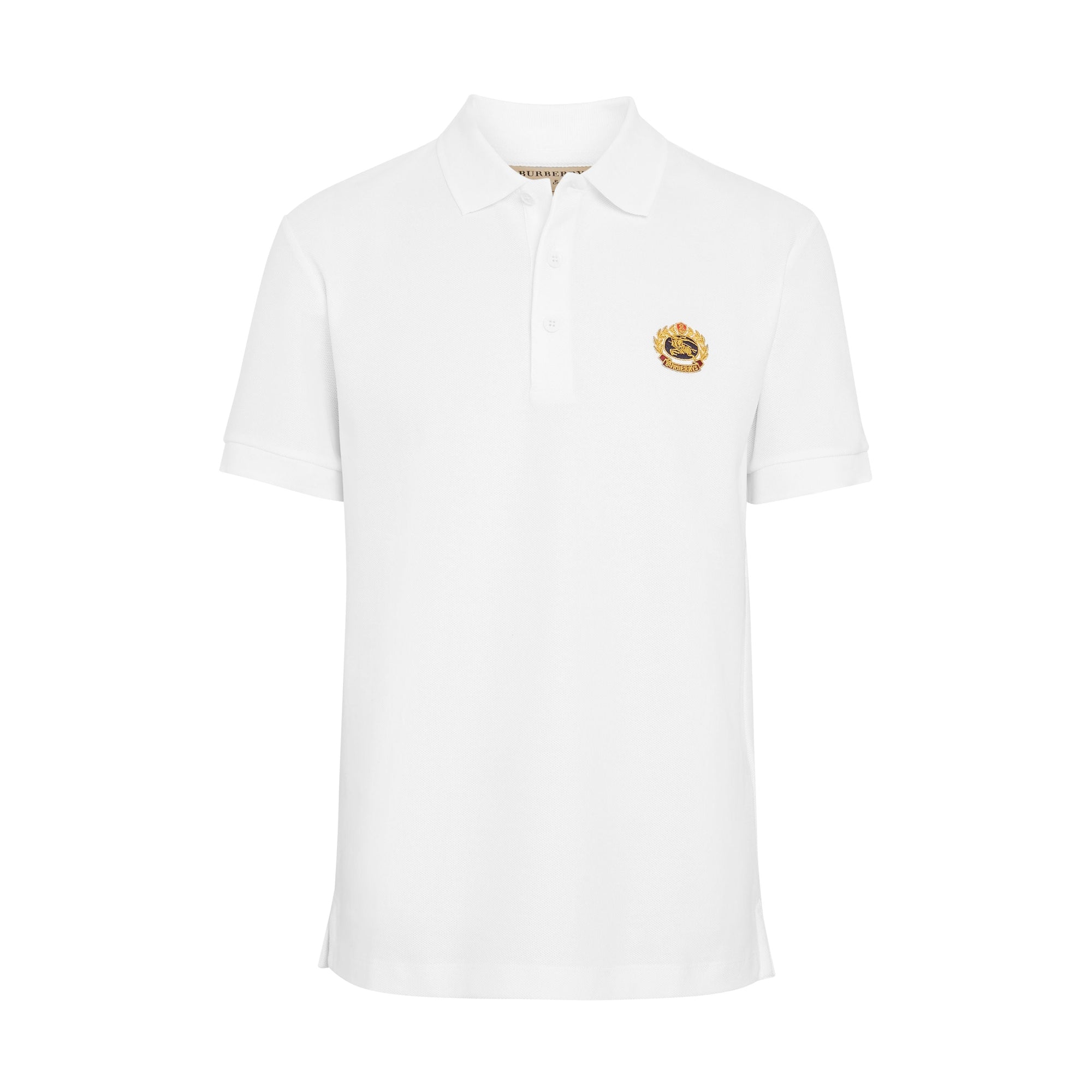 WHITE Polo en piqué de coton avec logo d'archive