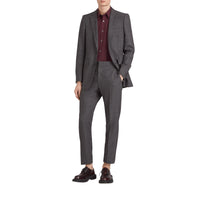 OXBLOOD Chemise en popeline de coton extensible avec poignets à motif check