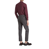 OXBLOOD Chemise en popeline de coton extensible avec poignets à motif check
