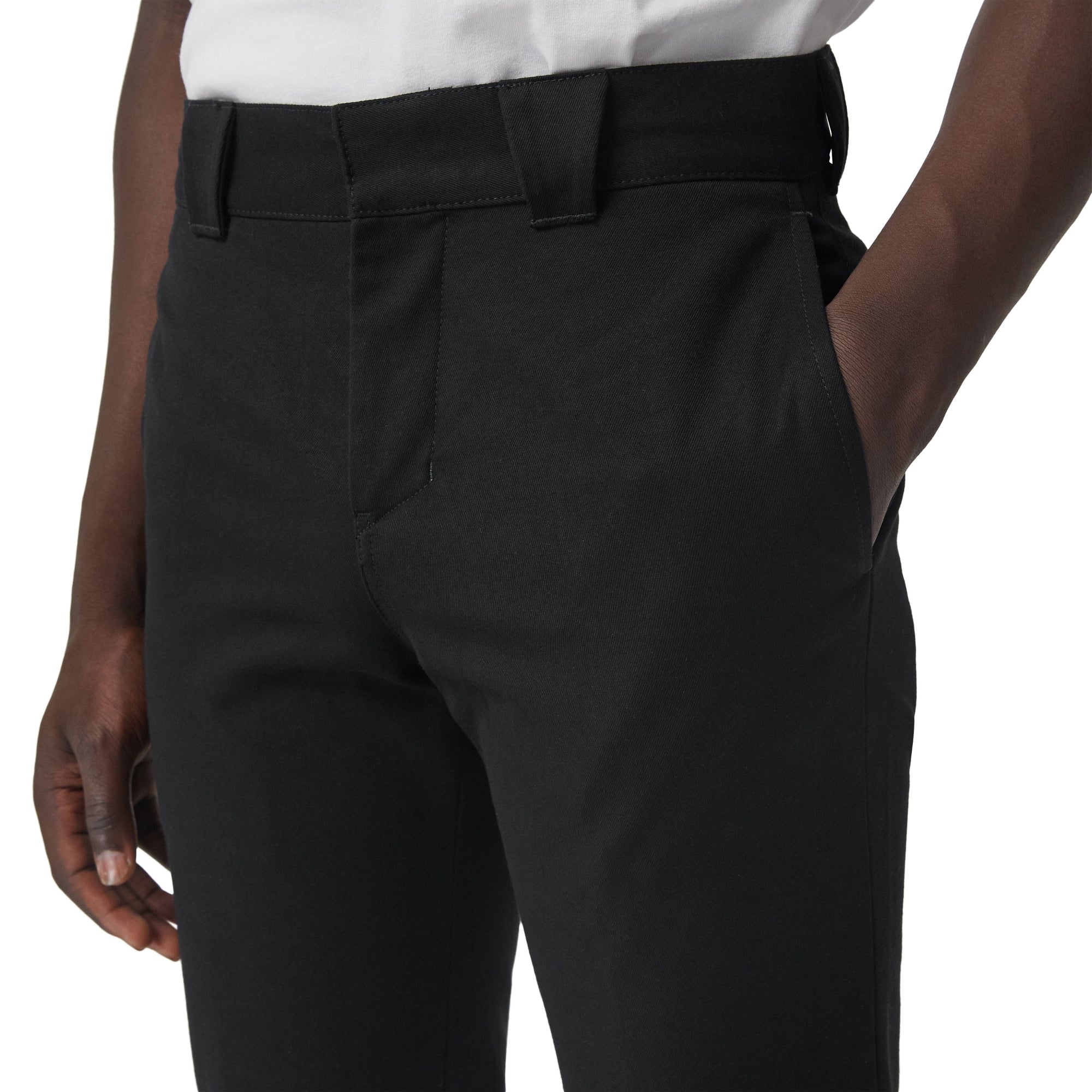 BLACK Pantalon en sergé de coton technique