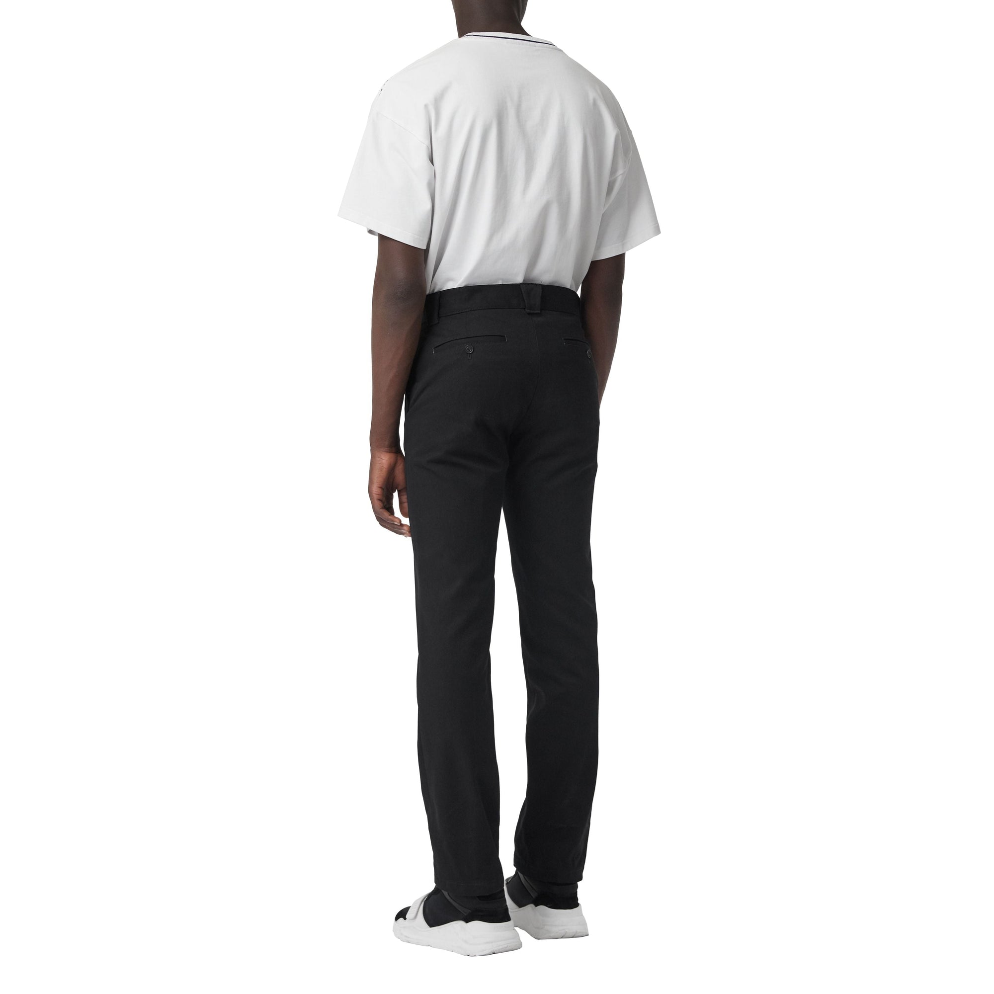 BLACK Pantalon en sergé de coton technique
