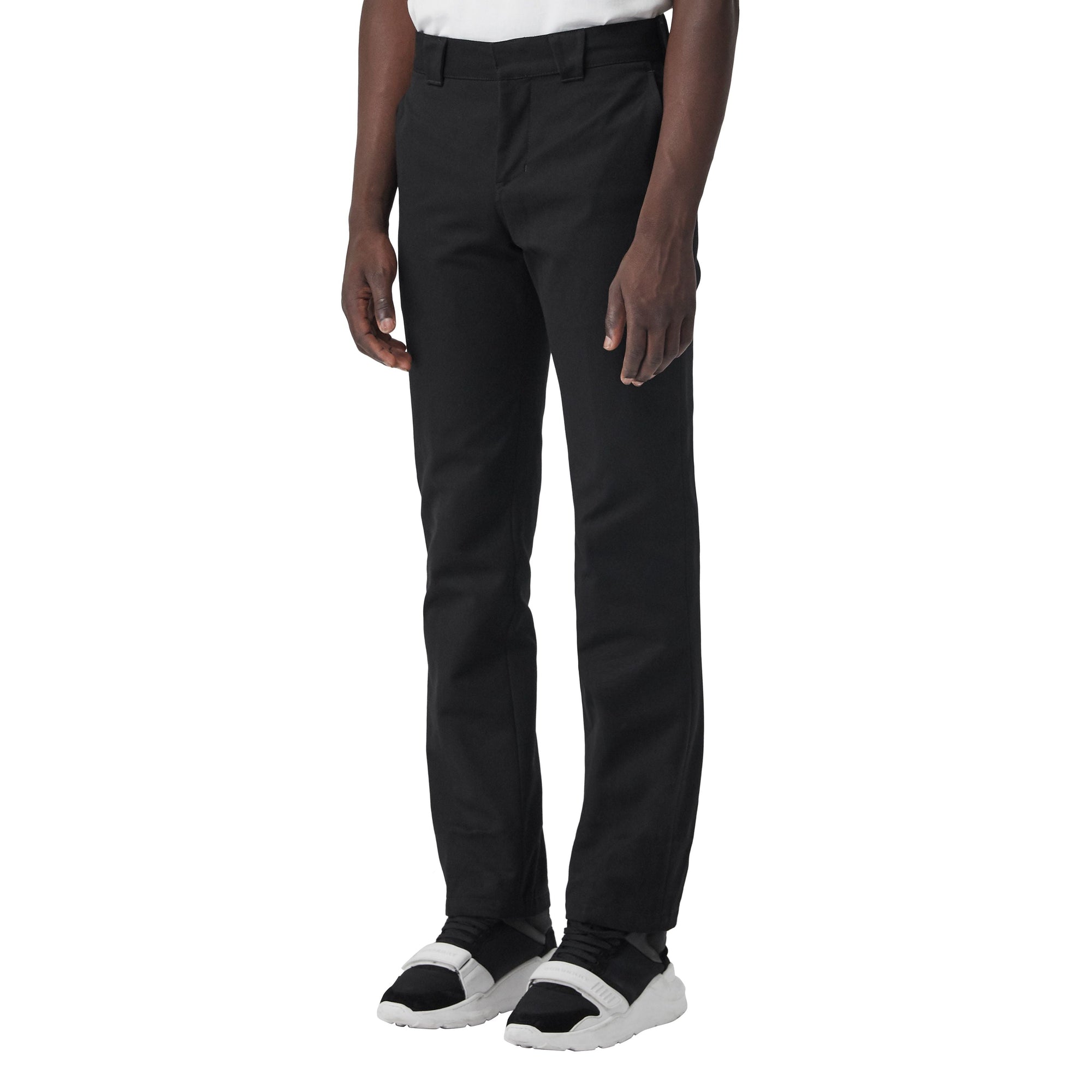 BLACK Pantalon en sergé de coton technique