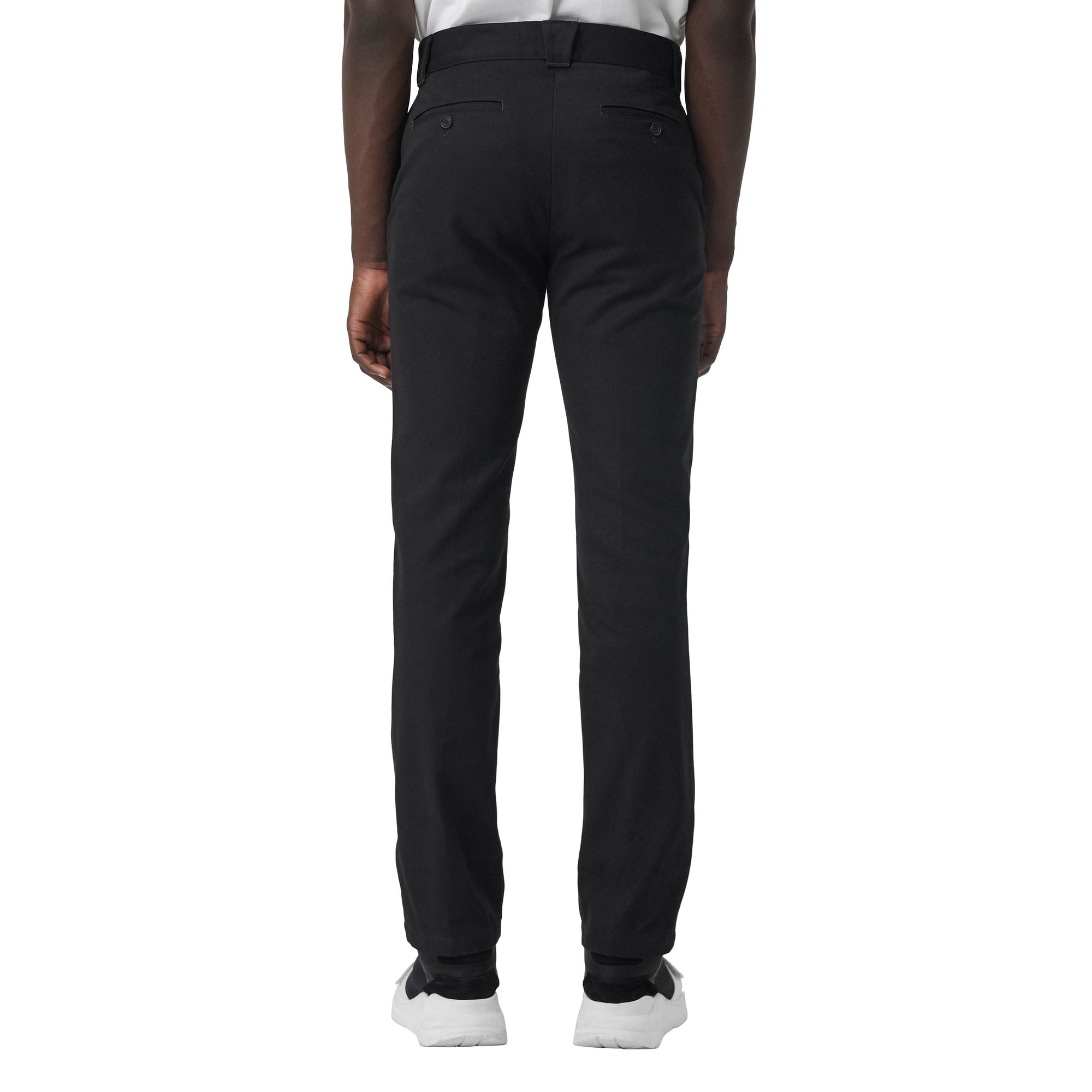 BLACK Pantalon en sergé de coton technique