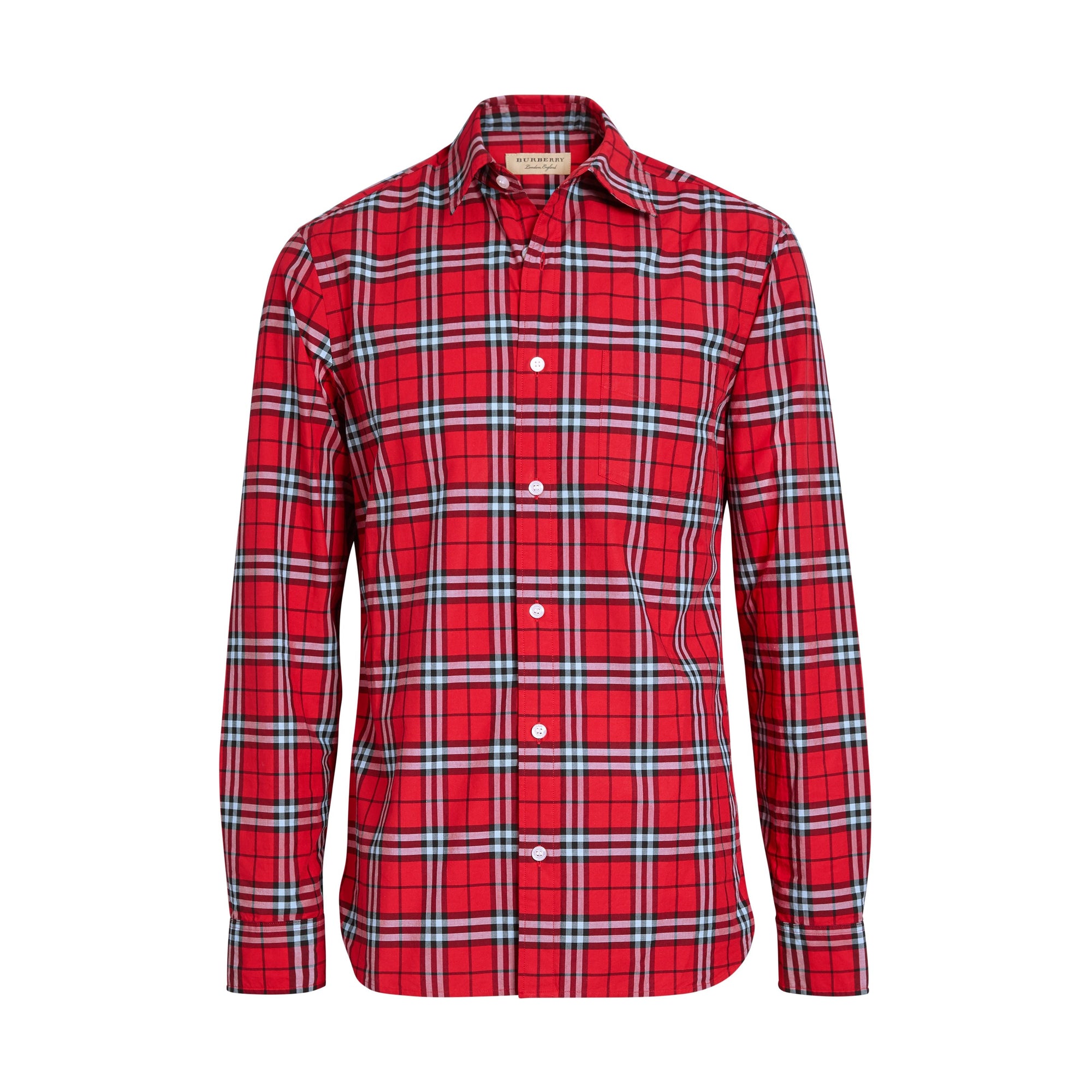 BRIGHT RED IP CHECK Chemise en coton à motif check