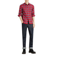 BRIGHT RED IP CHECK Chemise en coton à motif check