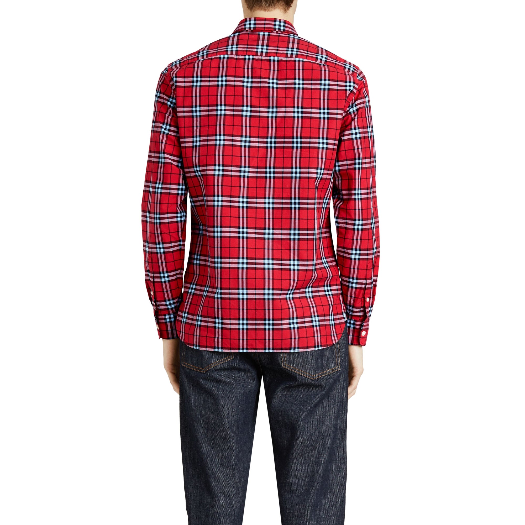 BRIGHT RED IP CHECK Chemise en coton à motif check