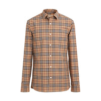 CAMEL IP CHECK Chemise en coton à motif check