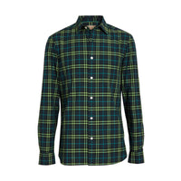 DRK PWTR BLU IP CHK Chemise en coton à motif check