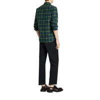 DRK PWTR BLU IP CHK Chemise en coton à motif check