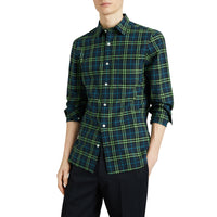 DRK PWTR BLU IP CHK Chemise en coton à motif check