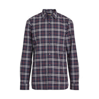NAVY BLUE IP CHECK Chemise en coton à motif check
