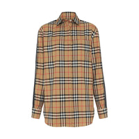 ANTIQUE YEL IP CHK Chemise à motif Vintage check avec bandes de satin