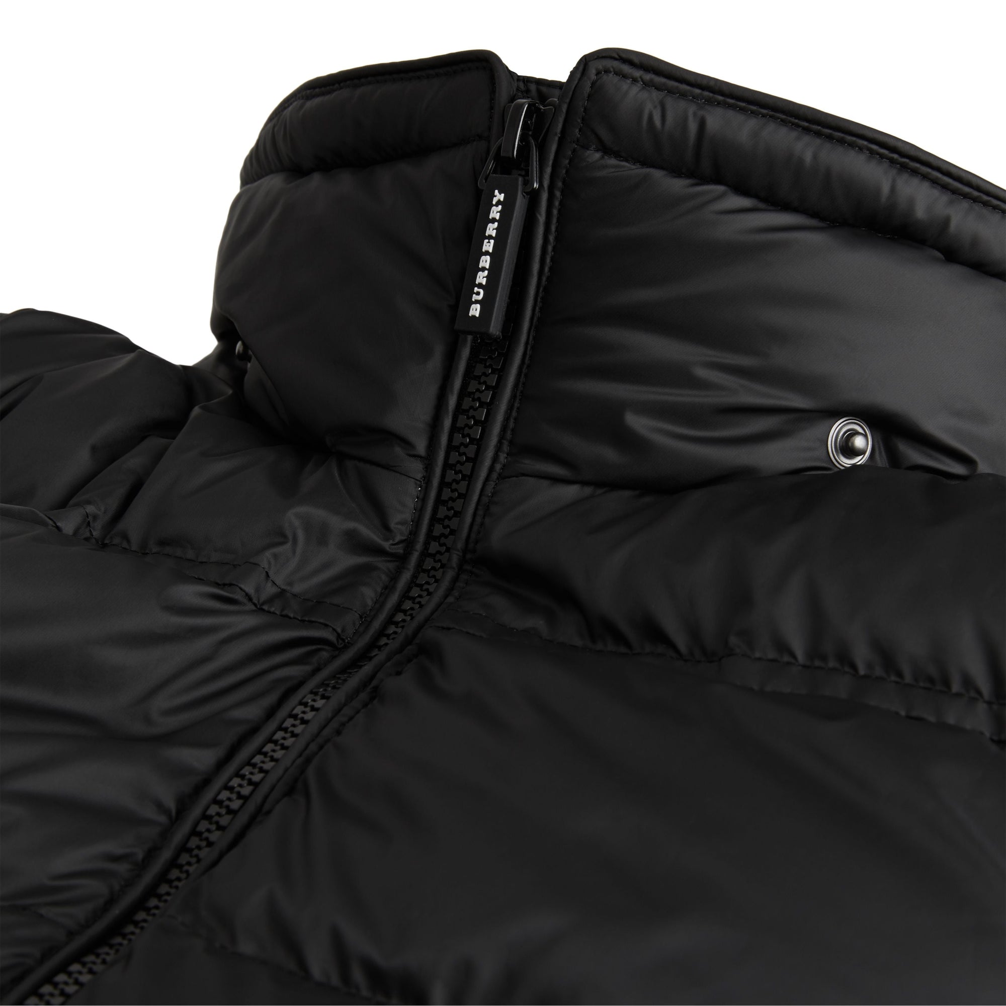 BLACK Doudoune rembourrée en duvet avec capuche amovible