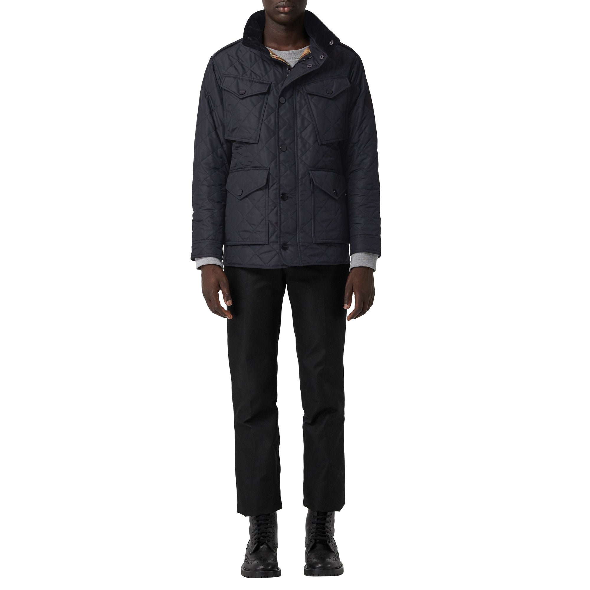 NAVY Veste utilitaire thermorégulée matelassée