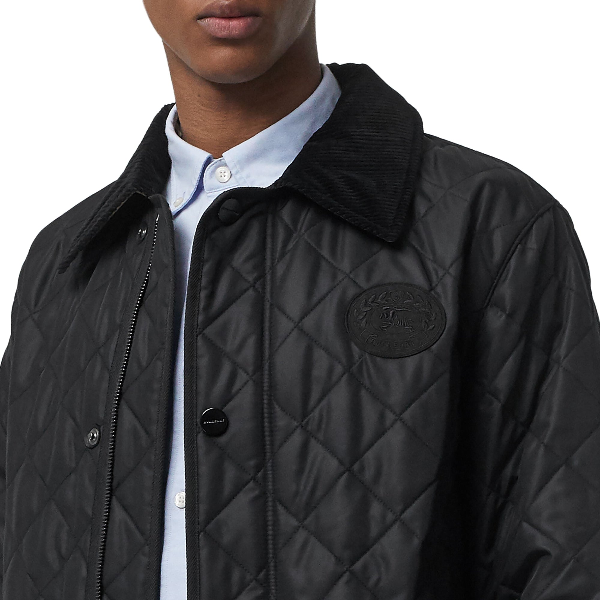 BLACK Veste de campagne thermorégulée matelassée