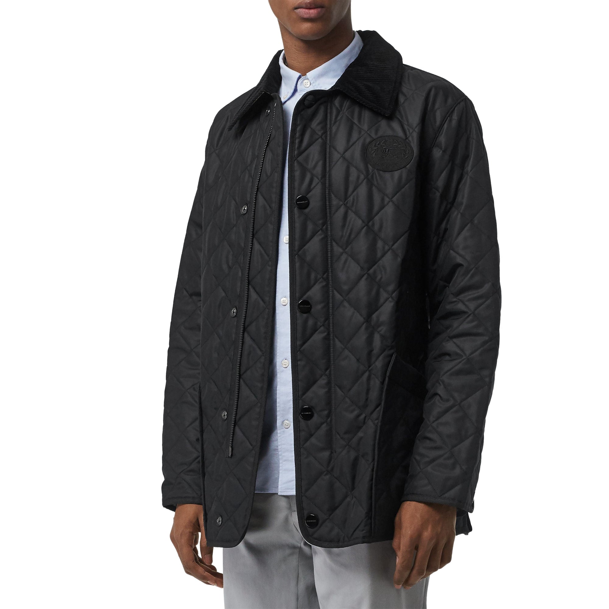 BLACK Veste de campagne thermorégulée matelassée